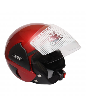 Yeti Marshal Cub Model Single Visor Half Helmet (Washable)
