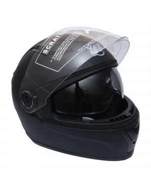 Yeti Helmets Rapid Plain Double Visor Full Helmet (Washable)