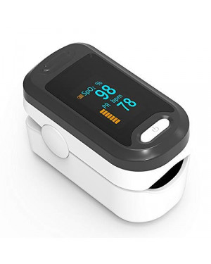 Yonker Fingertip Pulse Oximeter With Heart Rate Monitor | FDA and CE Certified | Blood Oxygen SPO2 Saturation Monitor Oximeter