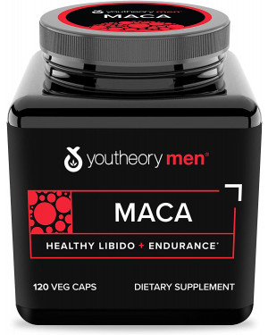 Youtheory Men's Maca Advanced With Peruvian Ginseng, 120 Count