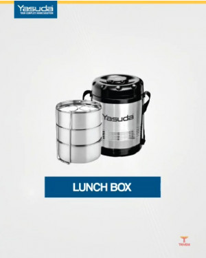 Yasuda YS-TB3S RANGER Lunch Box 3 Container Stainless Steel Outer Body 