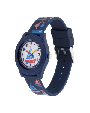 Zoop White Dial Silicone Strap Watch - 26019PP01