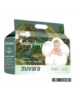 Zuvara Feather Diaper Taped - S Pack Of 40