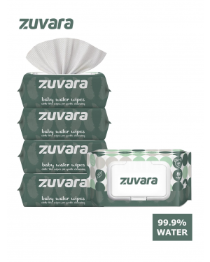 Zuvara Water Wipes 80pcs - Pack Of 5